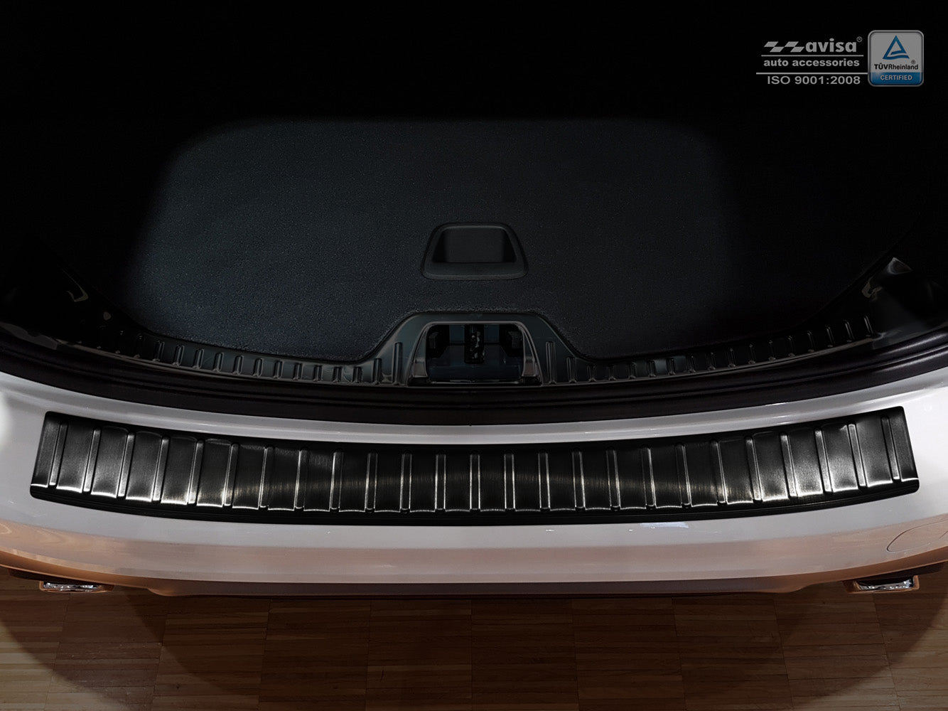 protector de parachoques trasero VOLVO V60 CROSS COUNTRY negro 2015+