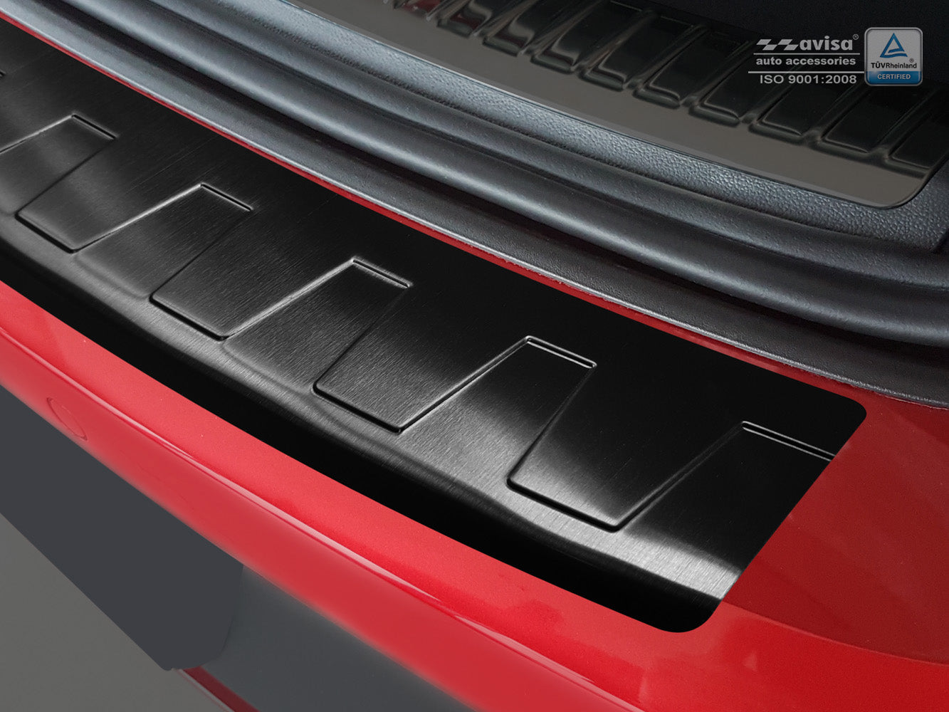 protector de parachoques trasero SEAT LEON (5F) negro 2017-20