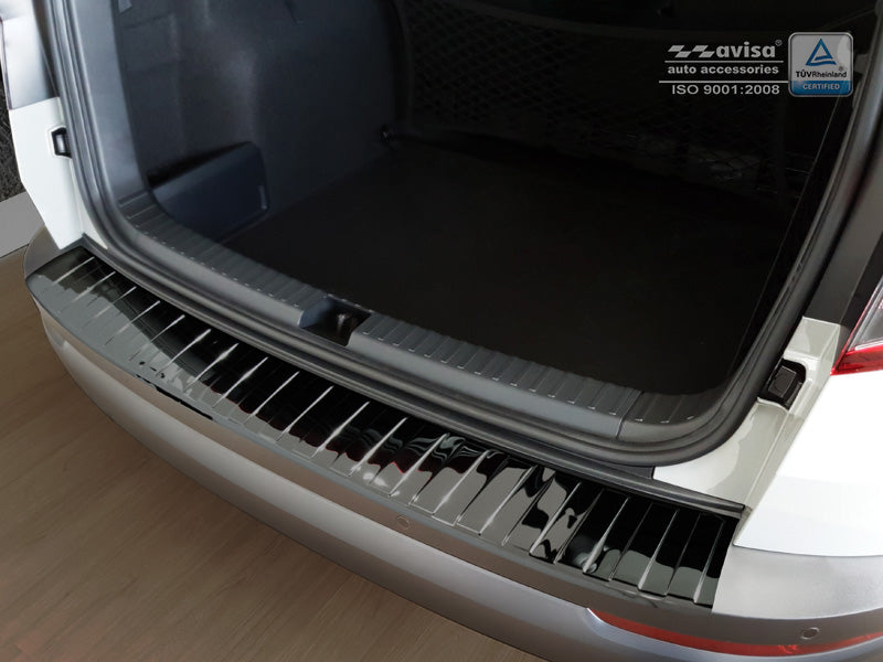 protector de parachoques trasero SKODA KAROQ crossover negro espejo