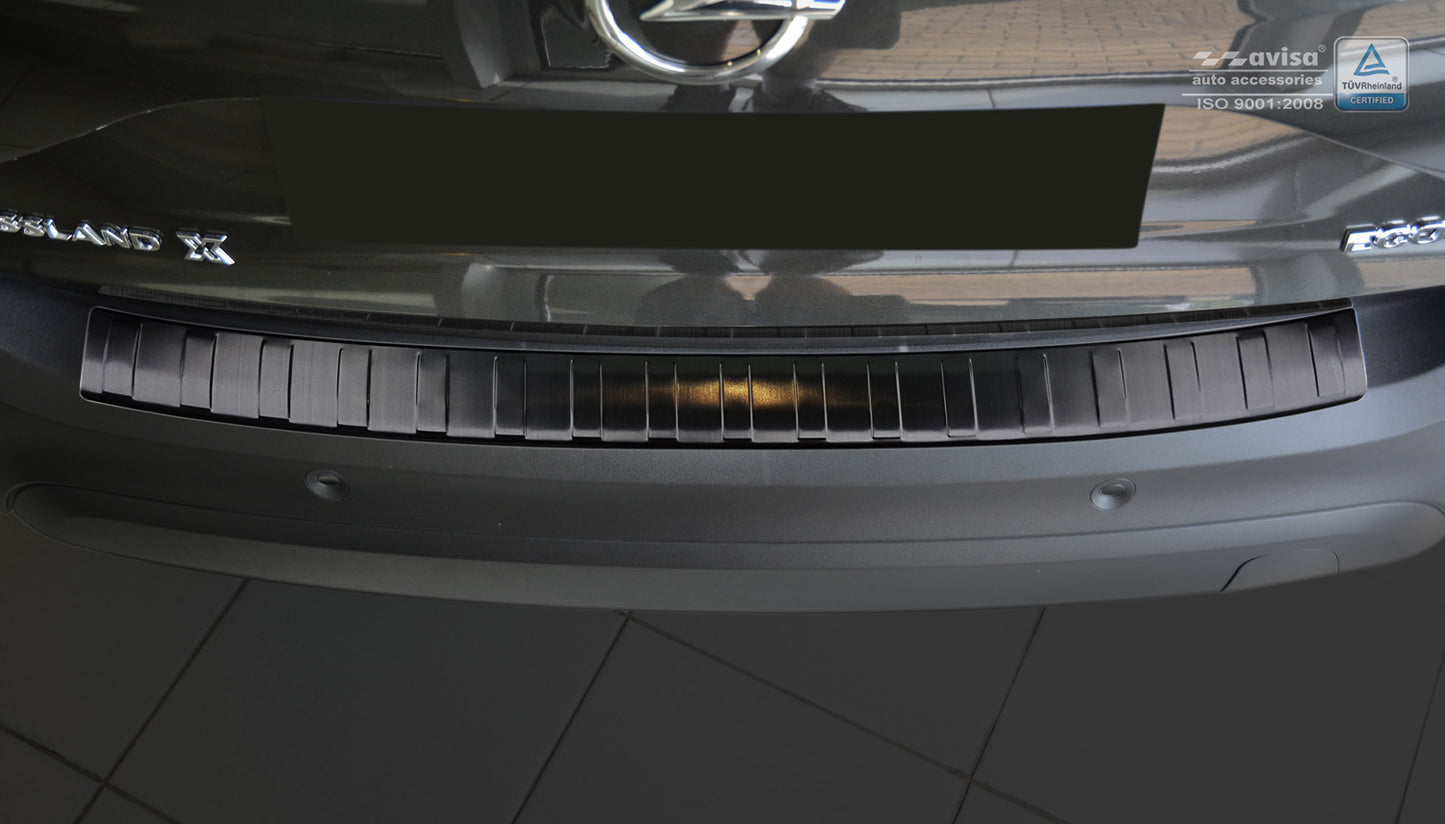 protector de parachoques trasero OPEL CROSSLAND X negro