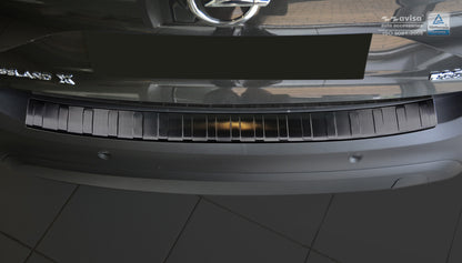 protector de parachoques trasero OPEL CROSSLAND X negro