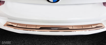 protector de parachoques trasero "Performance"BMW X3 G01 M-pak cobre cepillado, cobre fibra de carbono