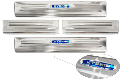 Protector umbral de puertas blue '' HYBRID '' TOYOTA HIGHLANDER (XU70) negro