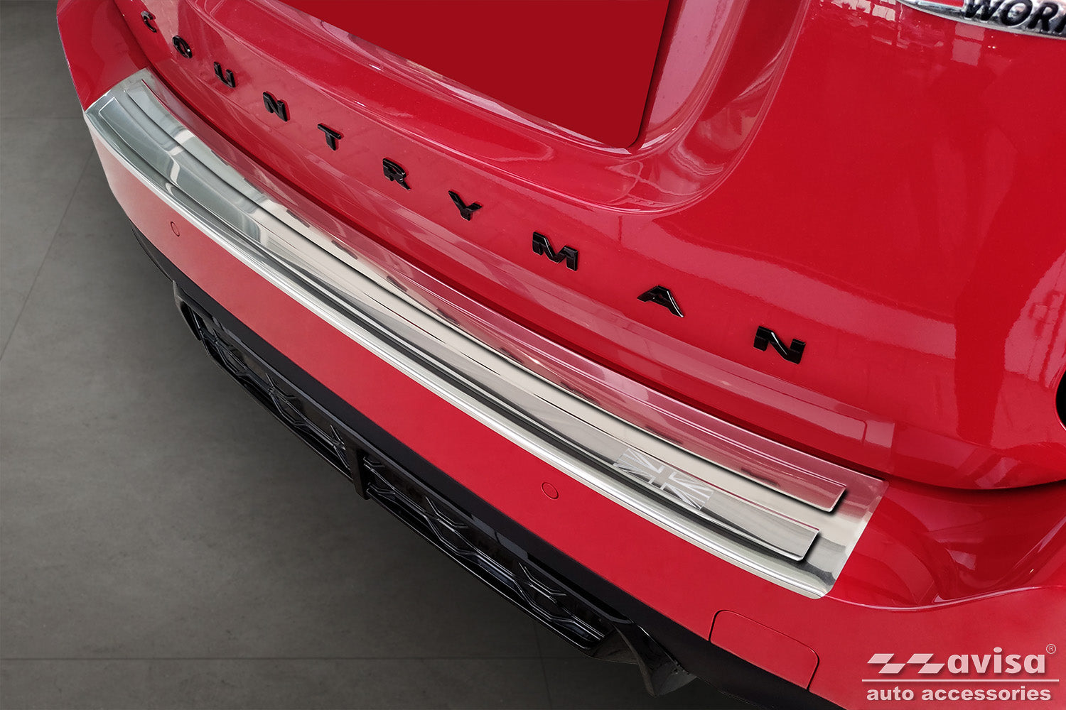 protector de parachoques trasero MINI COUNTRYMAN F60 plata