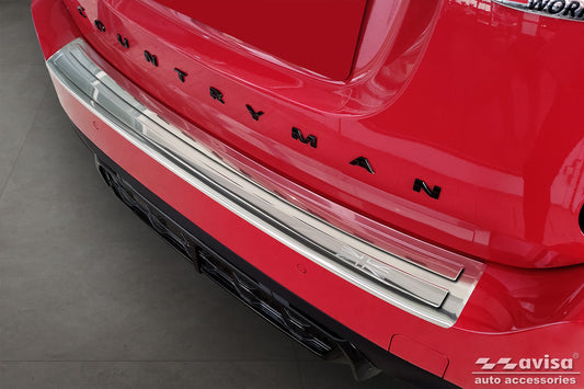 protector de parachoques trasero MINI COUNTRYMAN F60 plata