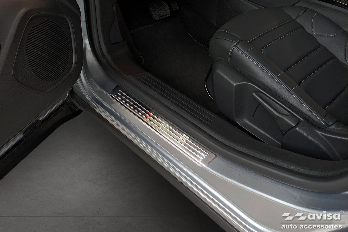 Protector umbral de puertas CITROEN C4 crossover plata satinado