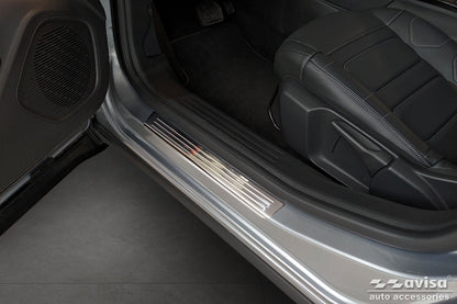 Protector umbral de puertas CITROEN C4 crossover plata satinado