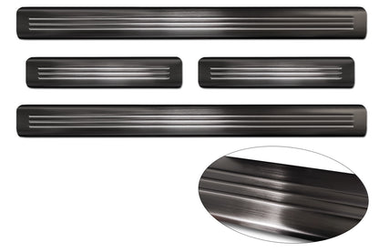 Protector umbral de puertas en relieve NISSAN LEAF negro