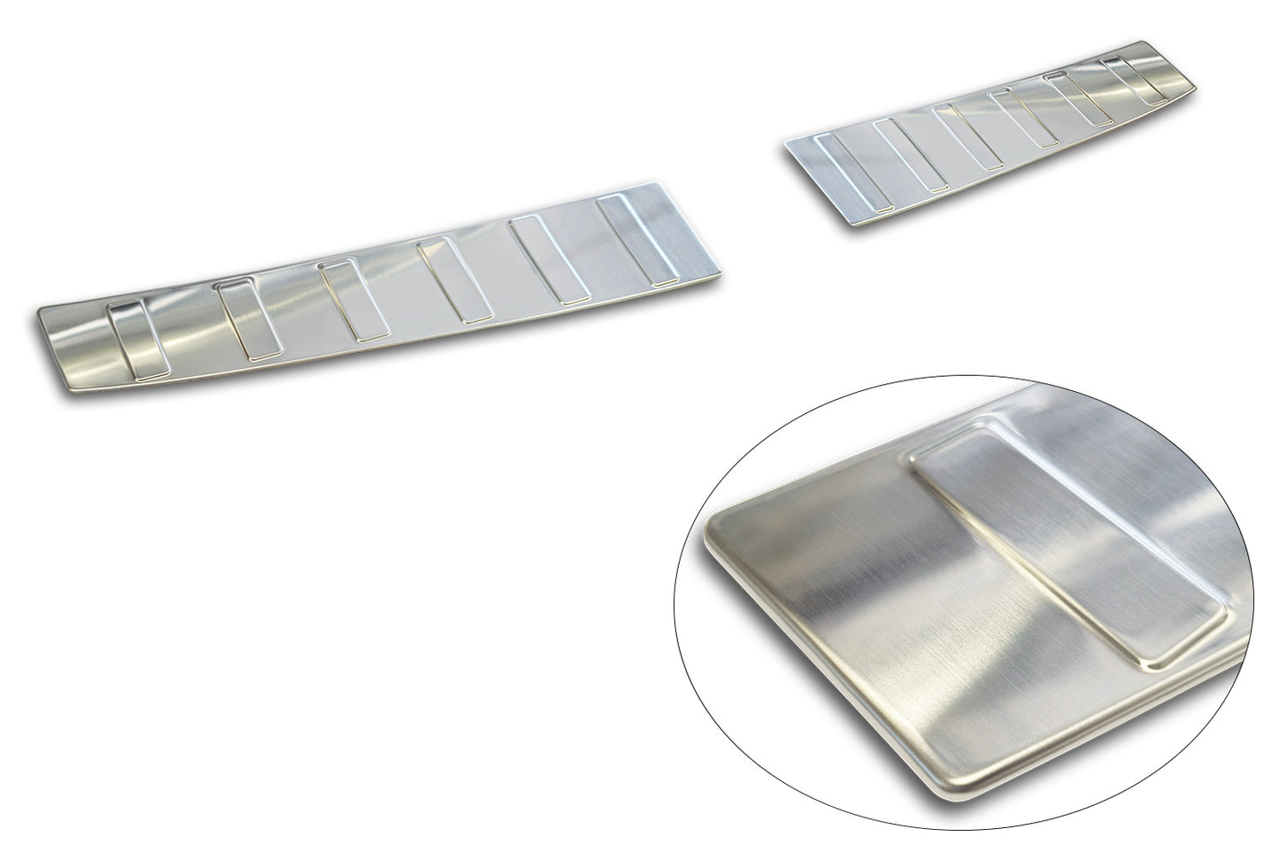 protector de parachoques trasero MITSUBISHI OUTLANDER plata satinado