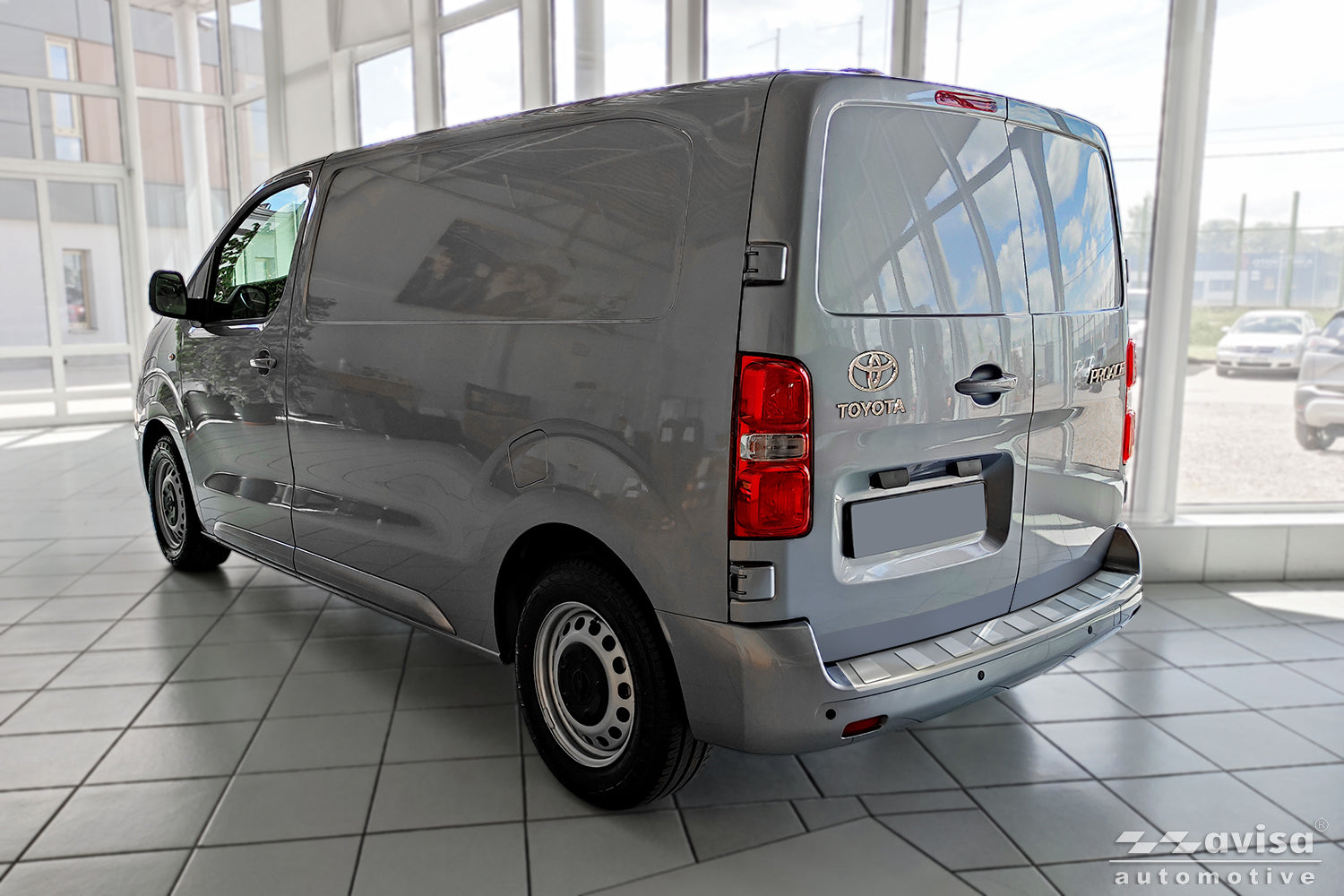 protector de parachoques trasero PEUGEOT EXPERT plata