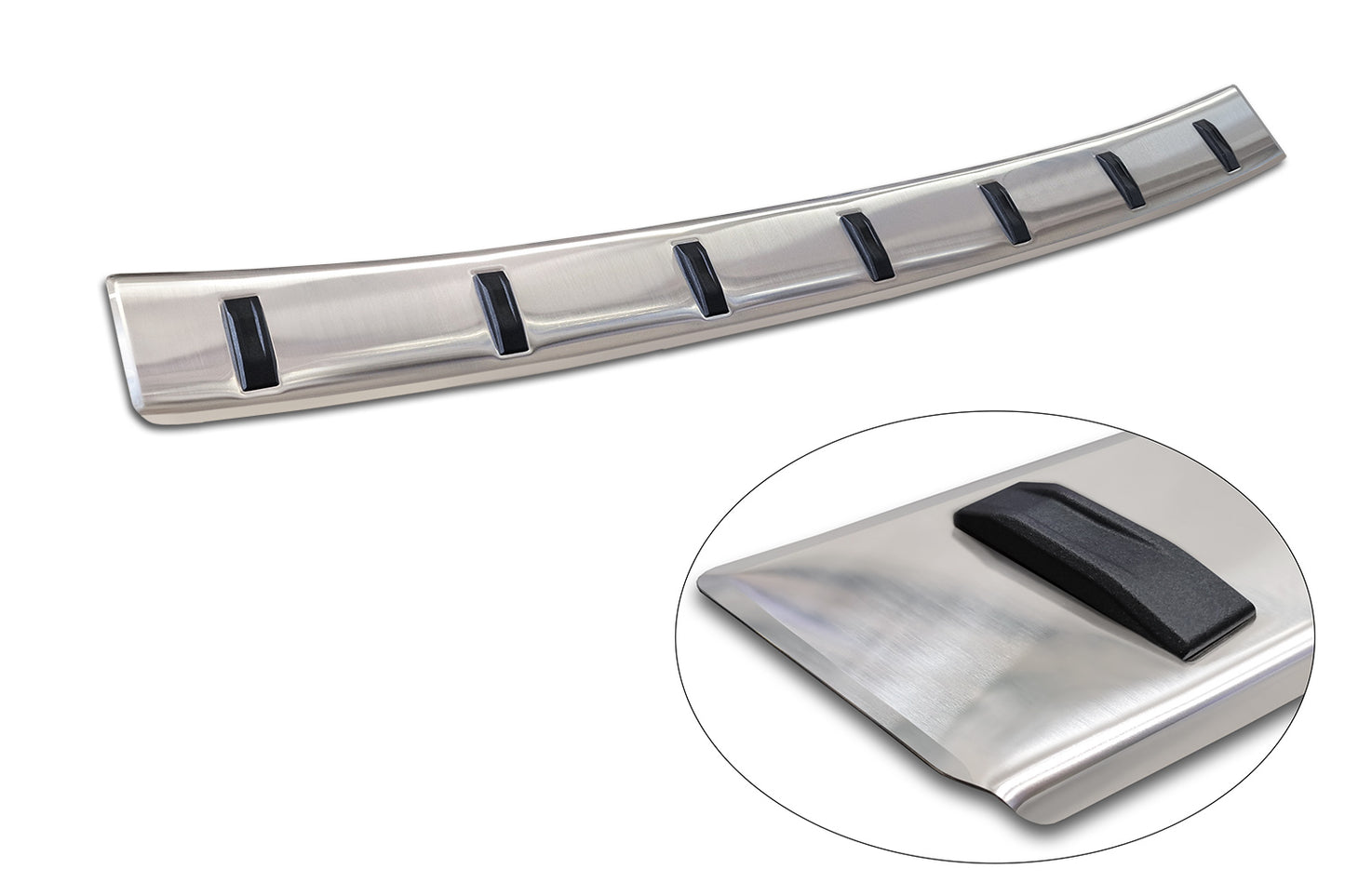 protector de parachoques trasero AUDI A6 C8 plata satinado