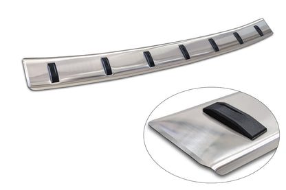 protector de parachoques trasero AUDI A6 C8 plata satinado