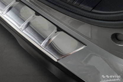 protector de parachoques trasero SUBARU FORESTER plata satinado