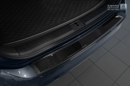protector de parachoques trasero VW PASSAT B8 variant negro acero, negro fibra de carbono