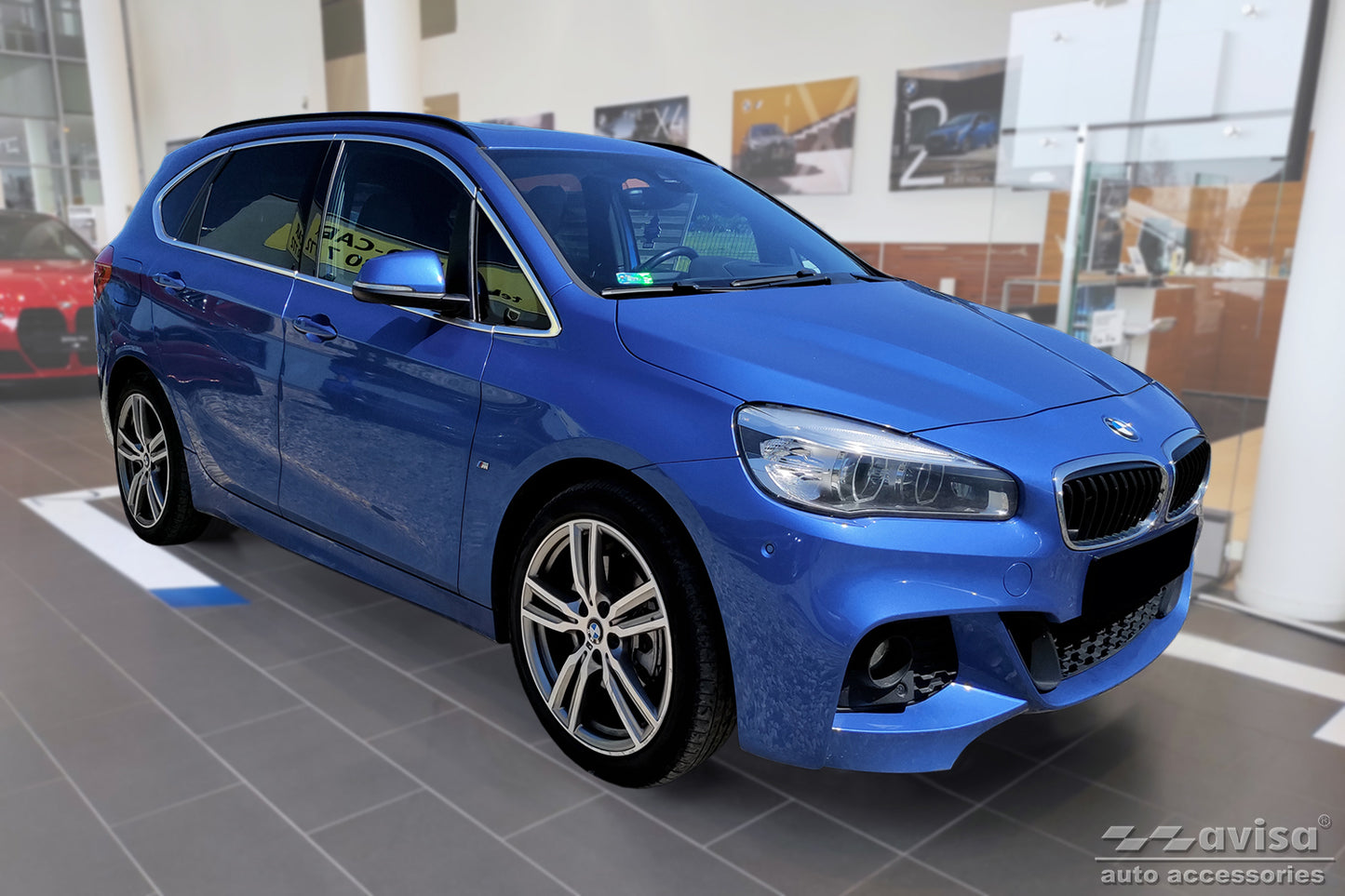 protector de parachoques trasero BMW 2 ACTE TOURER negro