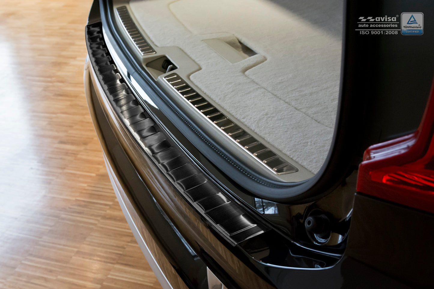 protector de parachoques trasero VOLVO XC90 negro