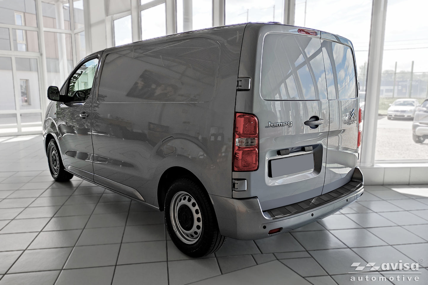 protector de parachoques trasero PEUGEOT EXPERT plata