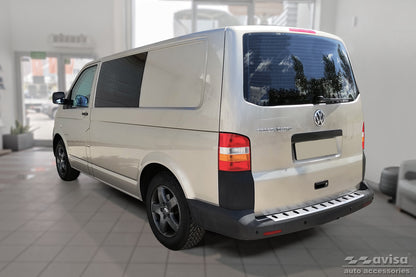 protector de parachoques trasero VW TRANSPORTER T5 Multivan/Caravelle plata satinado