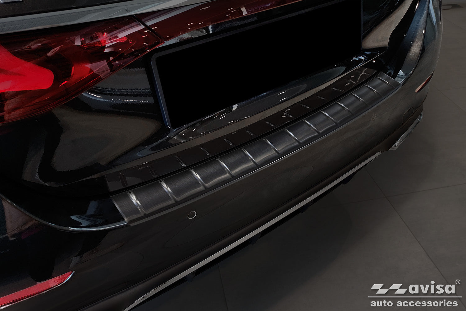 protector de parachoques trasero MERCEDES CLASE E W214 negro
