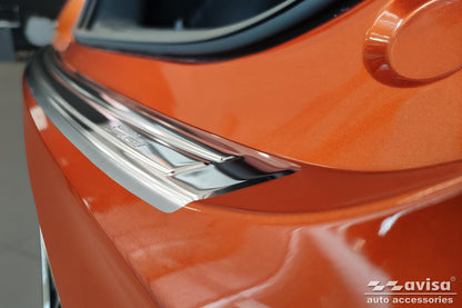 protector de parachoques trasero MG ZS plata satinado 2019-24