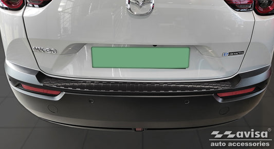 protector de parachoques trasero MAZDA MX-30 negro acero 2020+