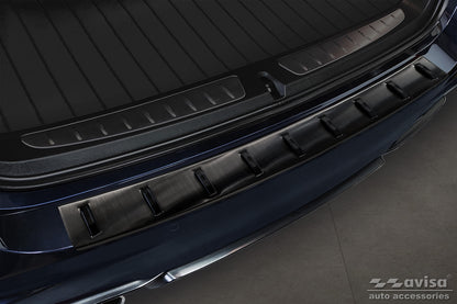 protector de parachoques trasero BMW 3 F31 Touring negro