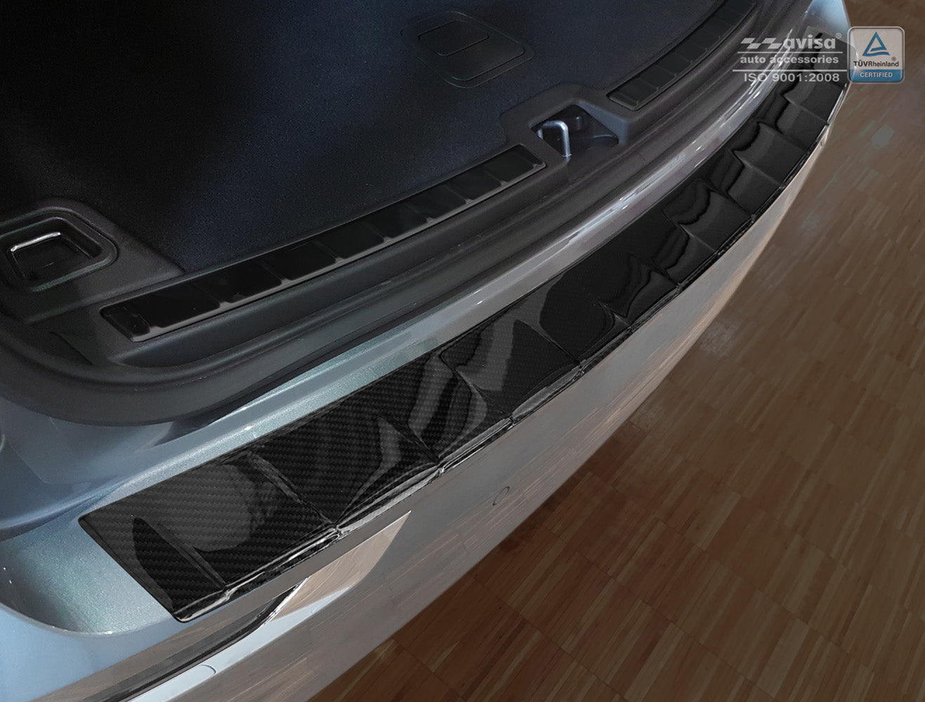 protector de parachoques trasero VOLVO XC60 negro 2017+