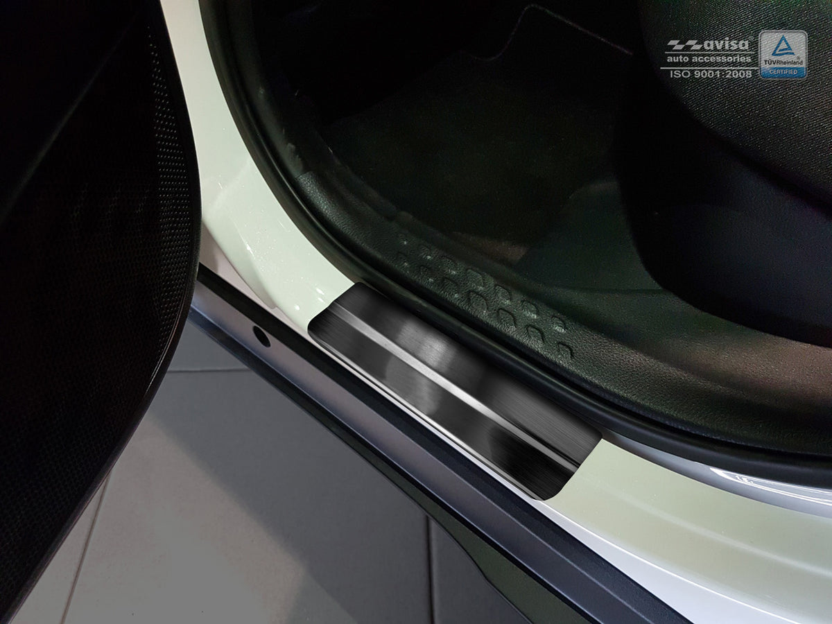 Protector umbral de puertas blue '' HYBRID '' TOYOTA HIGHLANDER (XU70) negro