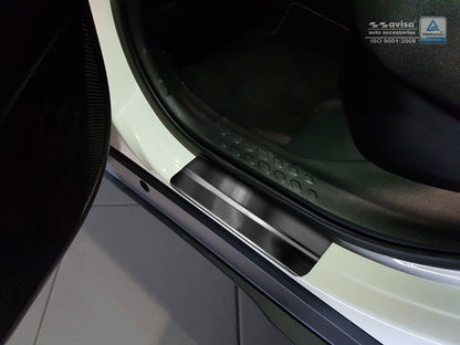 Protector umbral de puertas blue '' HYBRID '' TOYOTA HIGHLANDER (XU70) negro