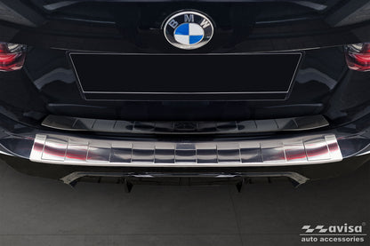 protector de parachoques trasero BMW 3 G21 plata satinado