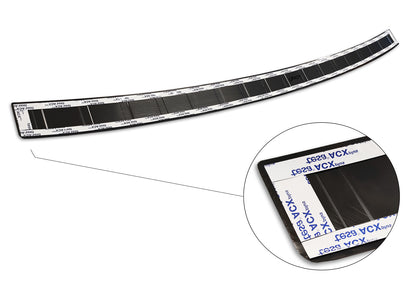 protector de parachoques trasero VW CADDY (SB) negro 2020+