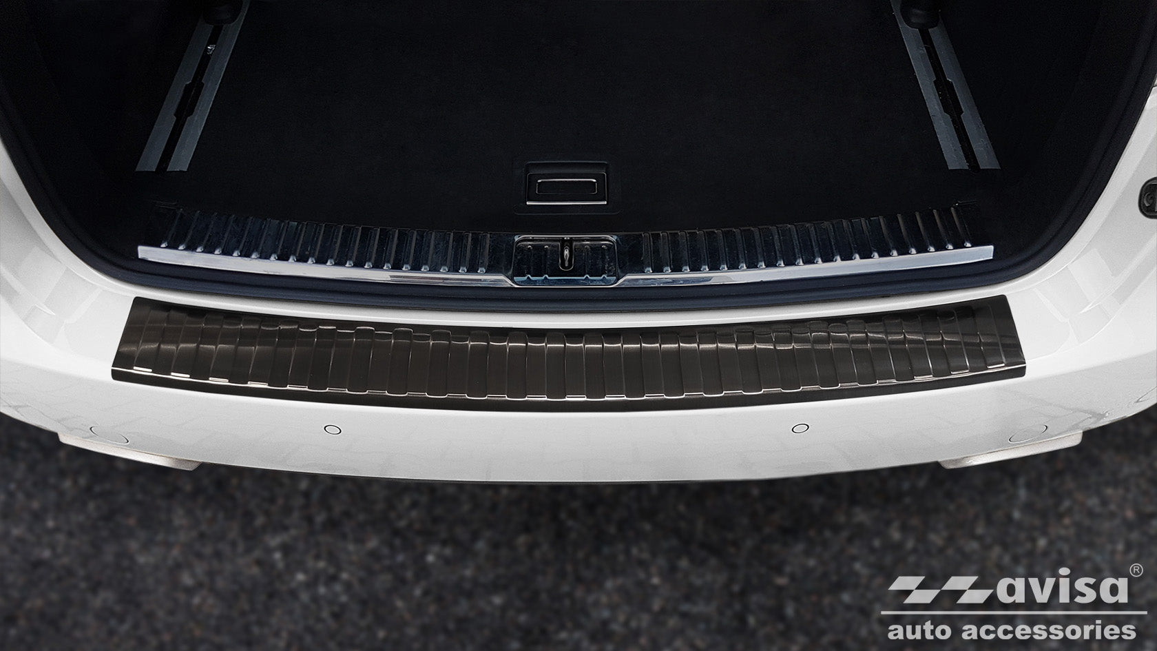 protector de parachoques trasero PORSCHE CAYENNE (92A) negro