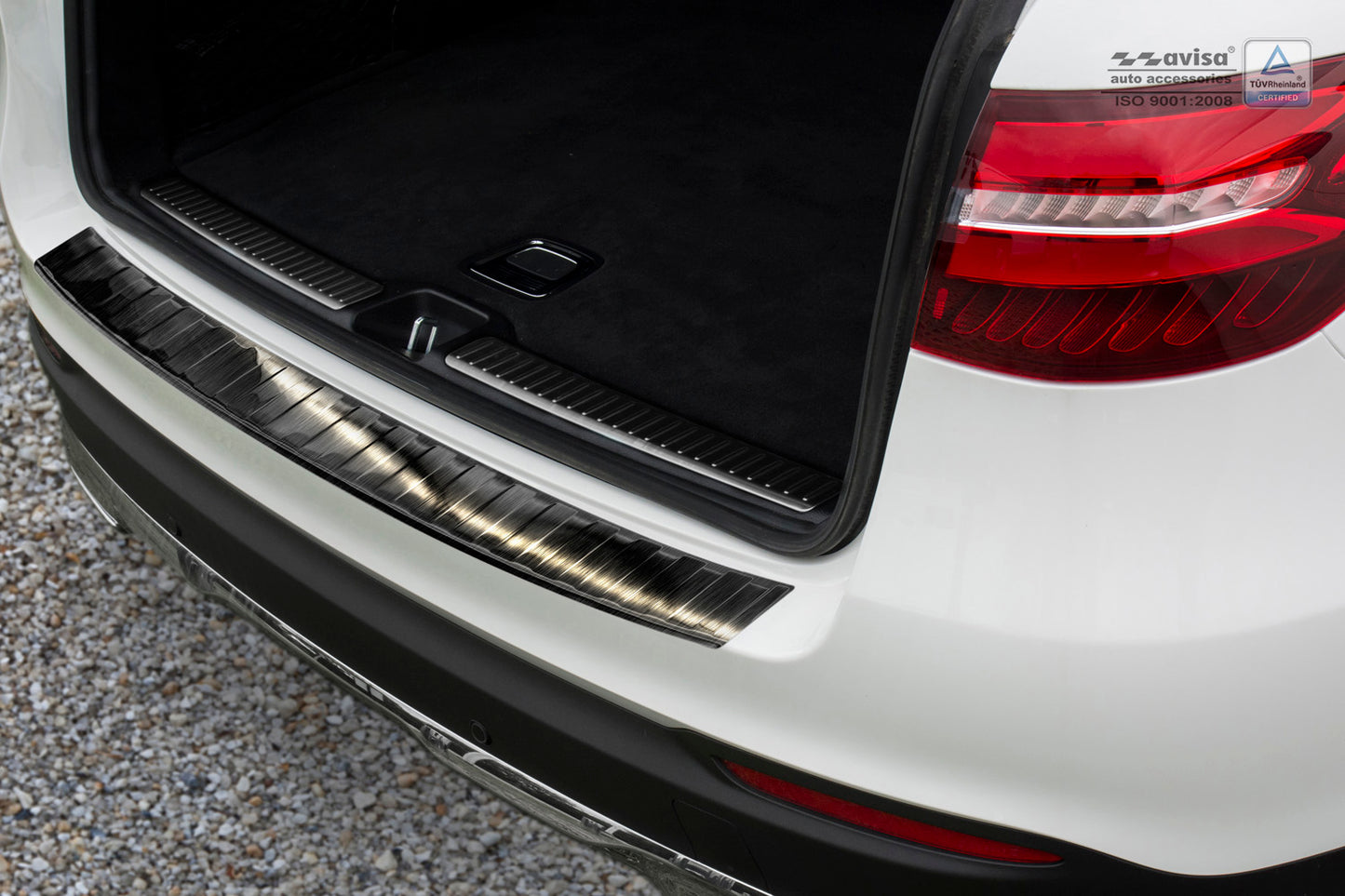 protector de parachoques trasero MERCEDES GLC (X253) negro