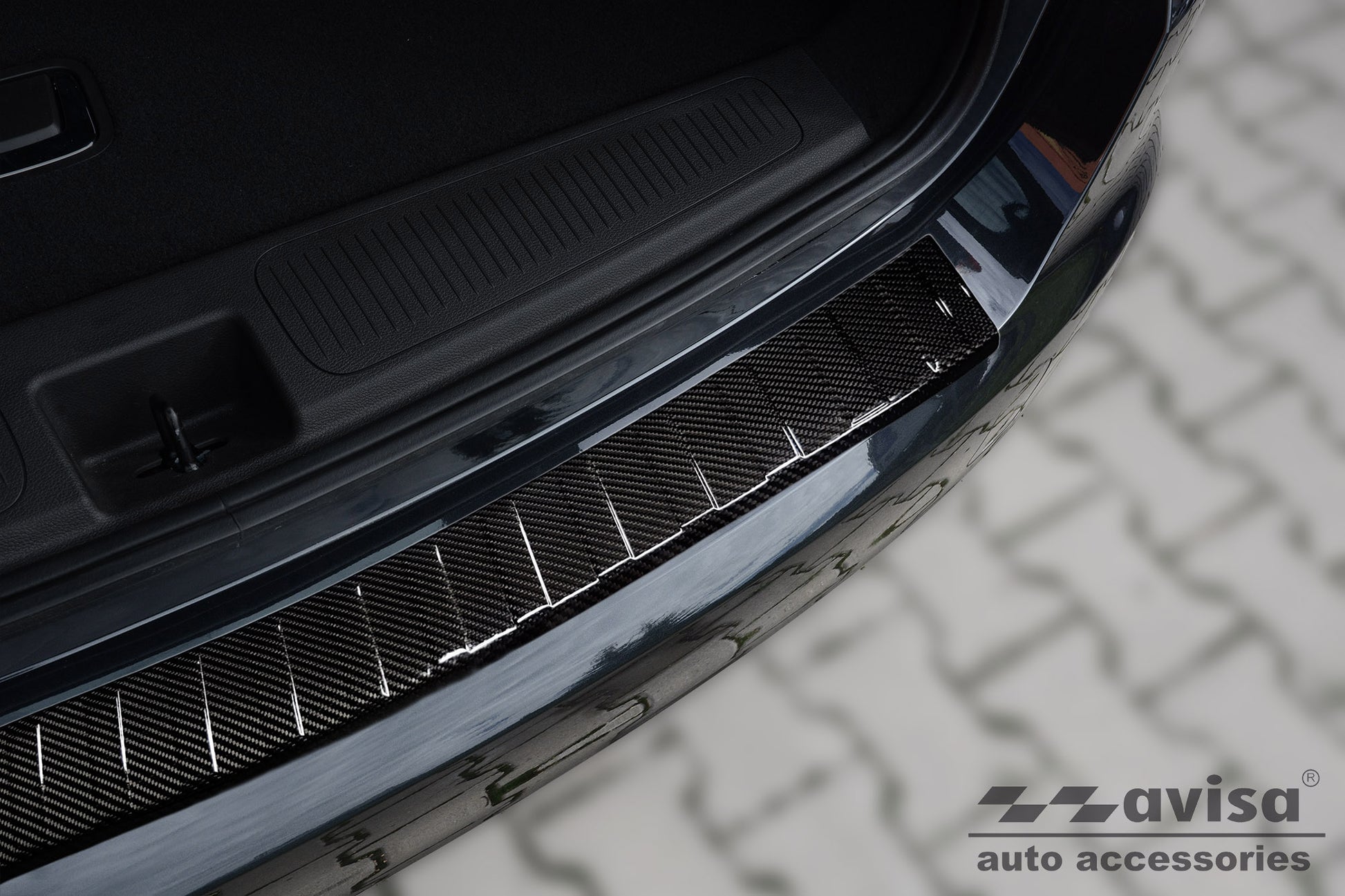 protector de parachoques trasero OPEL ASTRA K negro