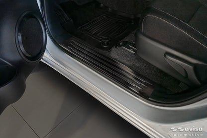 Protector umbral de puertas TOYOTA HILUX plata satinado