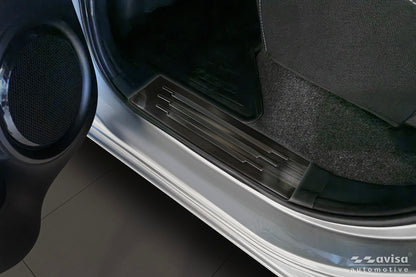 Protector umbral de puertas TOYOTA HILUX plata satinado