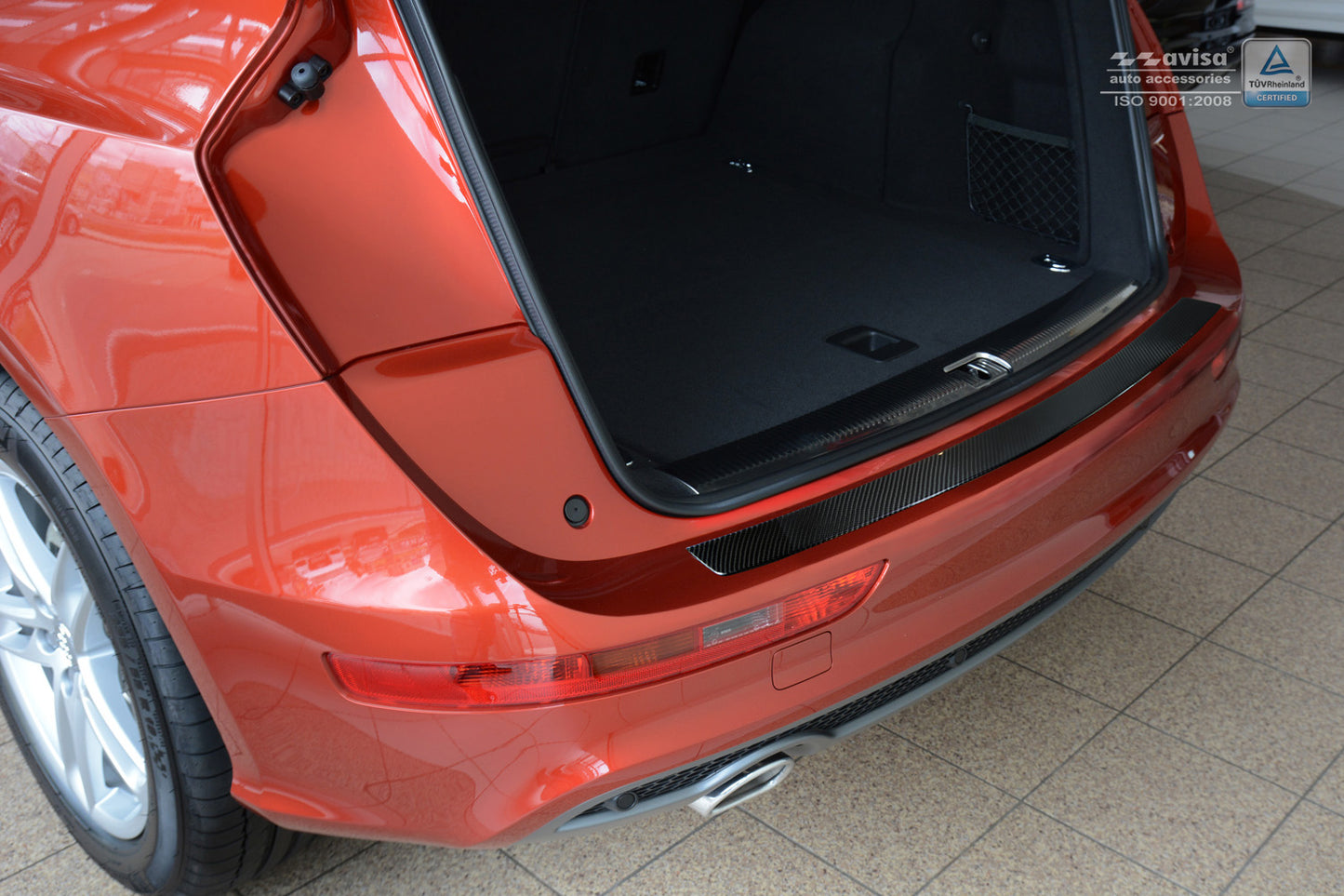 protector de parachoques trasero AUDI SQ5 negro
