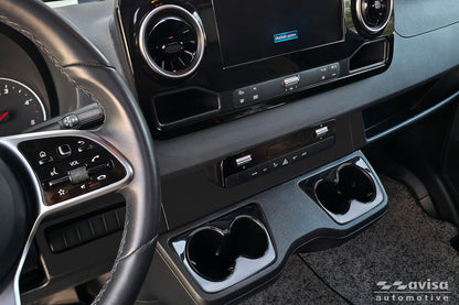 embellecedor del portavasos MERCEDES SPRINTER negro espejo