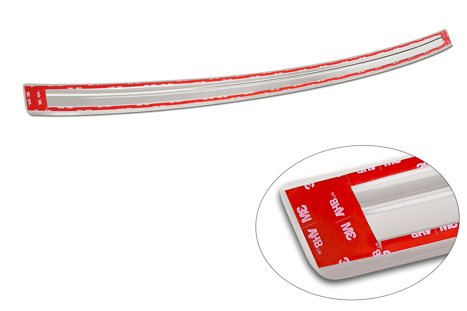 protector de parachoques trasero MG ZS plata satinado 2019-24