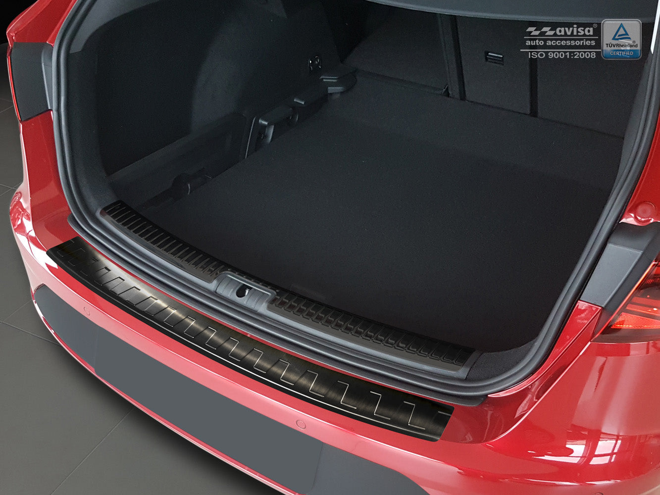 protector de parachoques trasero SEAT LEON (5F) negro 2017-20