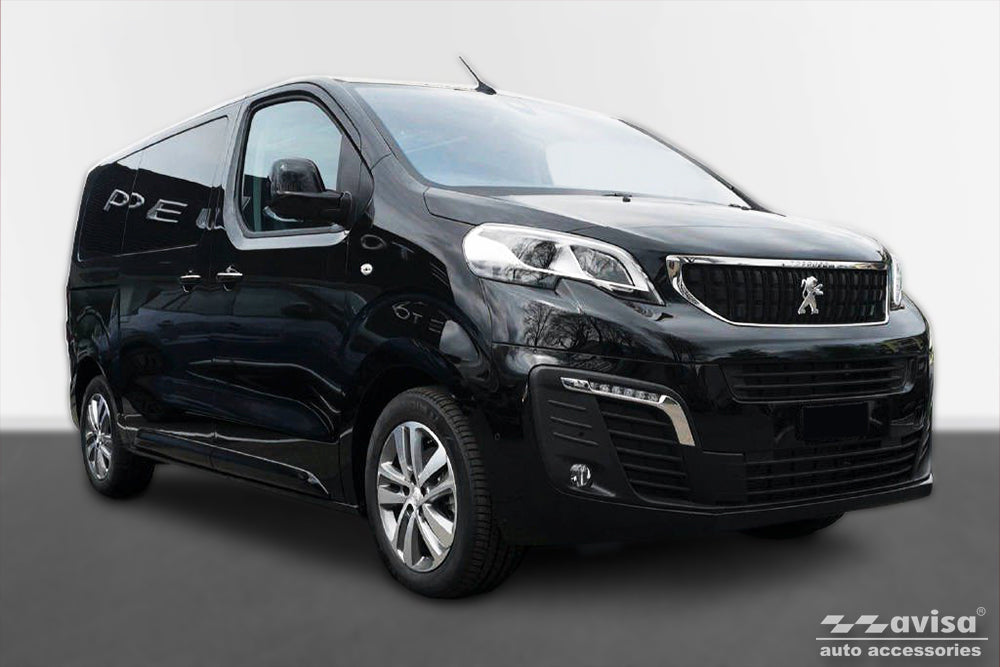 protector de parachoques trasero PEUGEOT TRAVELLER negro 2016+