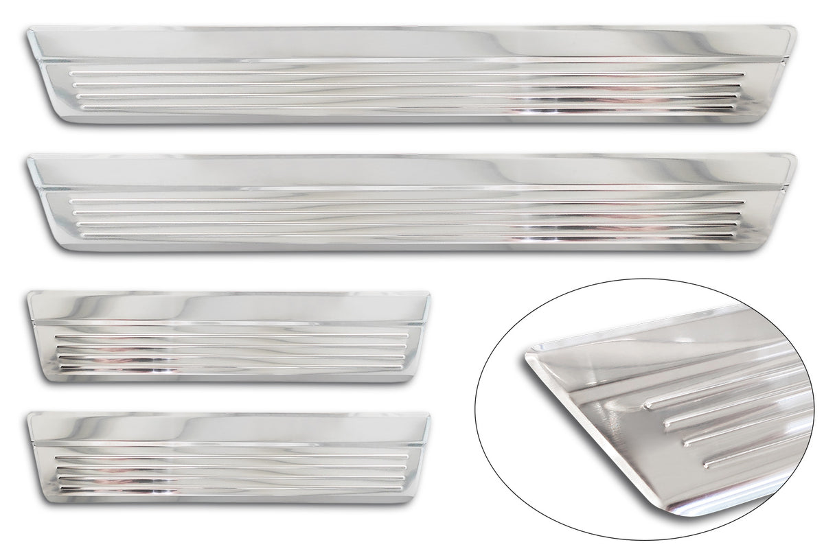 Protector umbral de puertas en relieve HONDA CR-V plata satinado