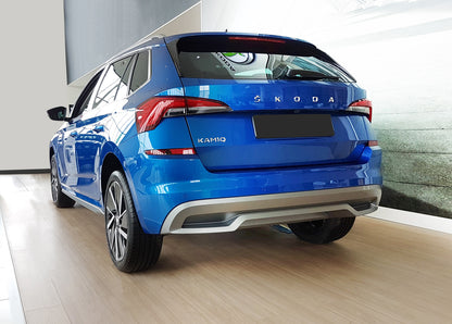 protector de parachoques trasero SKODA KAMIQ crossover negro 2019-24+