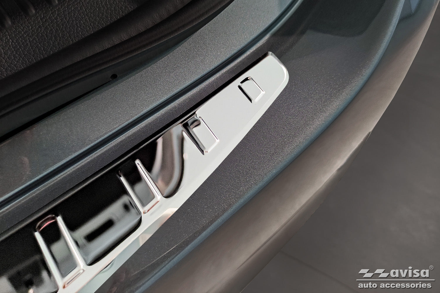 protector de parachoques trasero MERCEDES CLASE C plata espejo