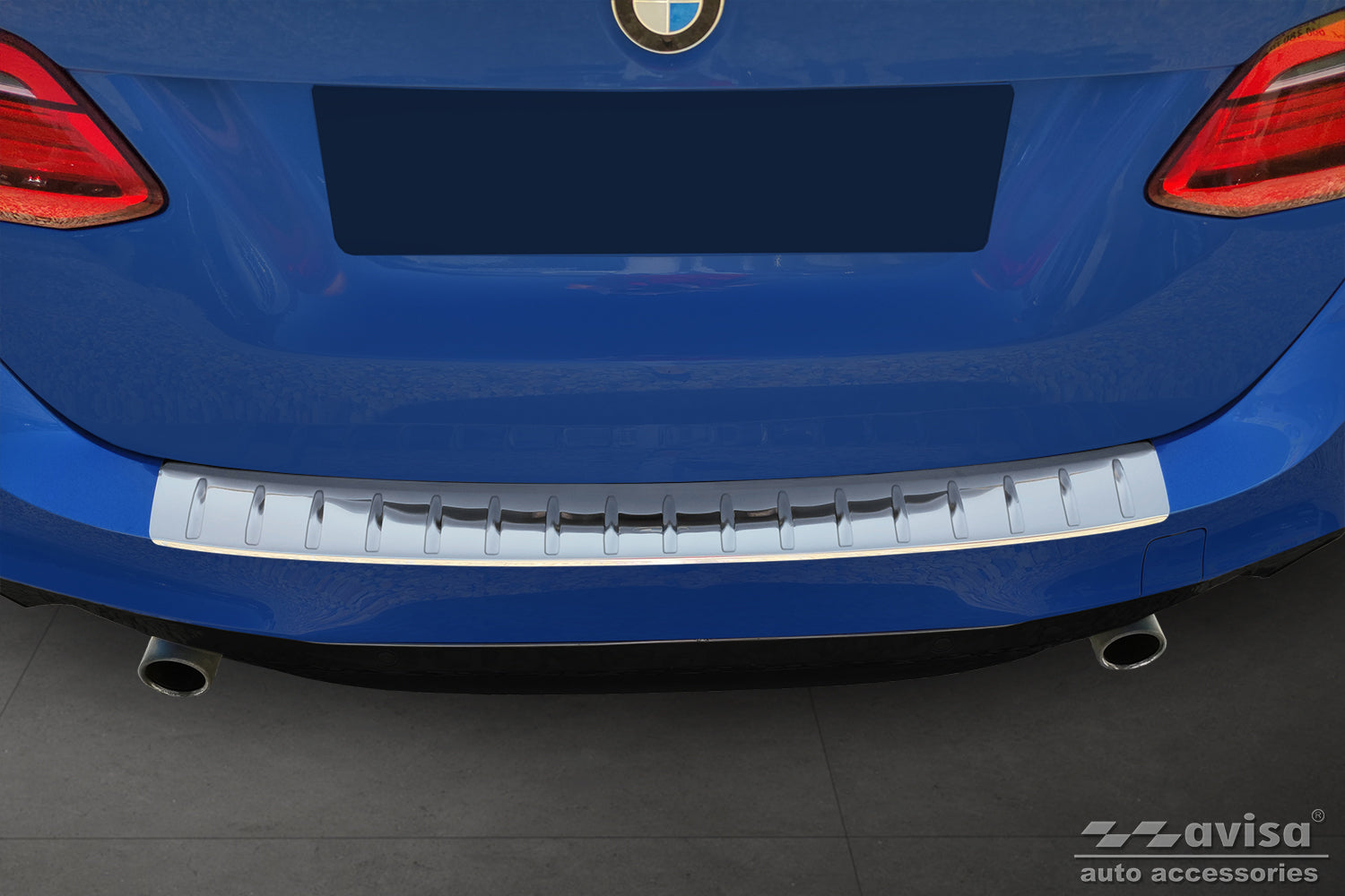 protector de parachoques trasero BMW 2 ACTE TOURER plata