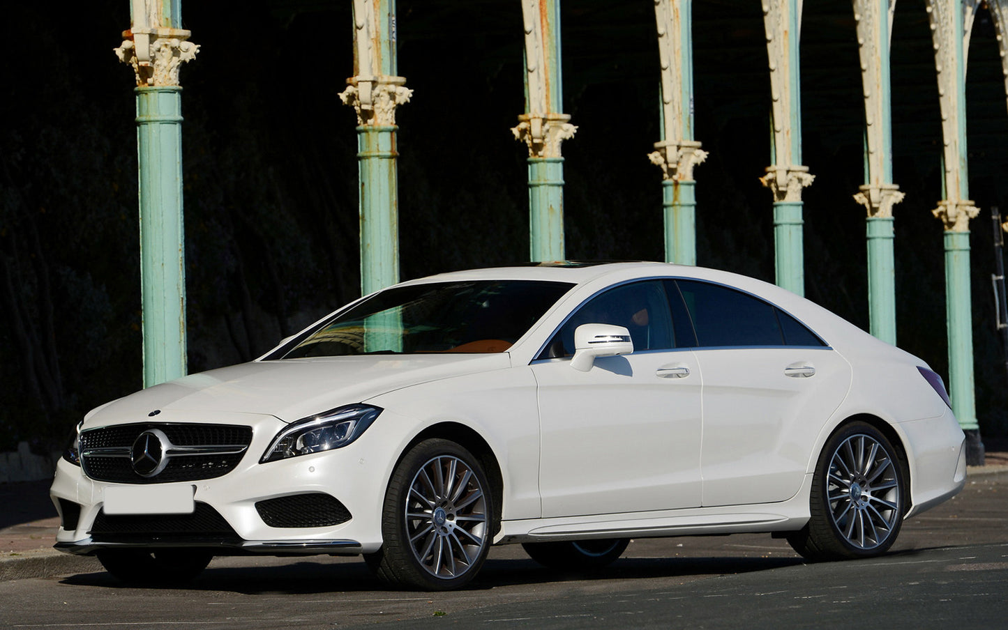 protector de parachoques trasero MERCEDES CLS (C218) negro