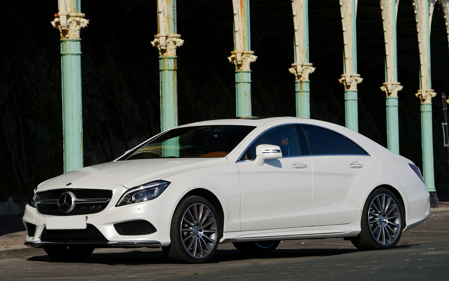 protector de parachoques trasero MERCEDES CLS (C218) negro