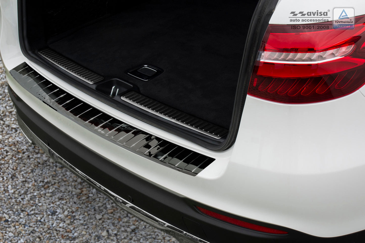 protector de parachoques trasero MERCEDES GLC (X253) negro espejo