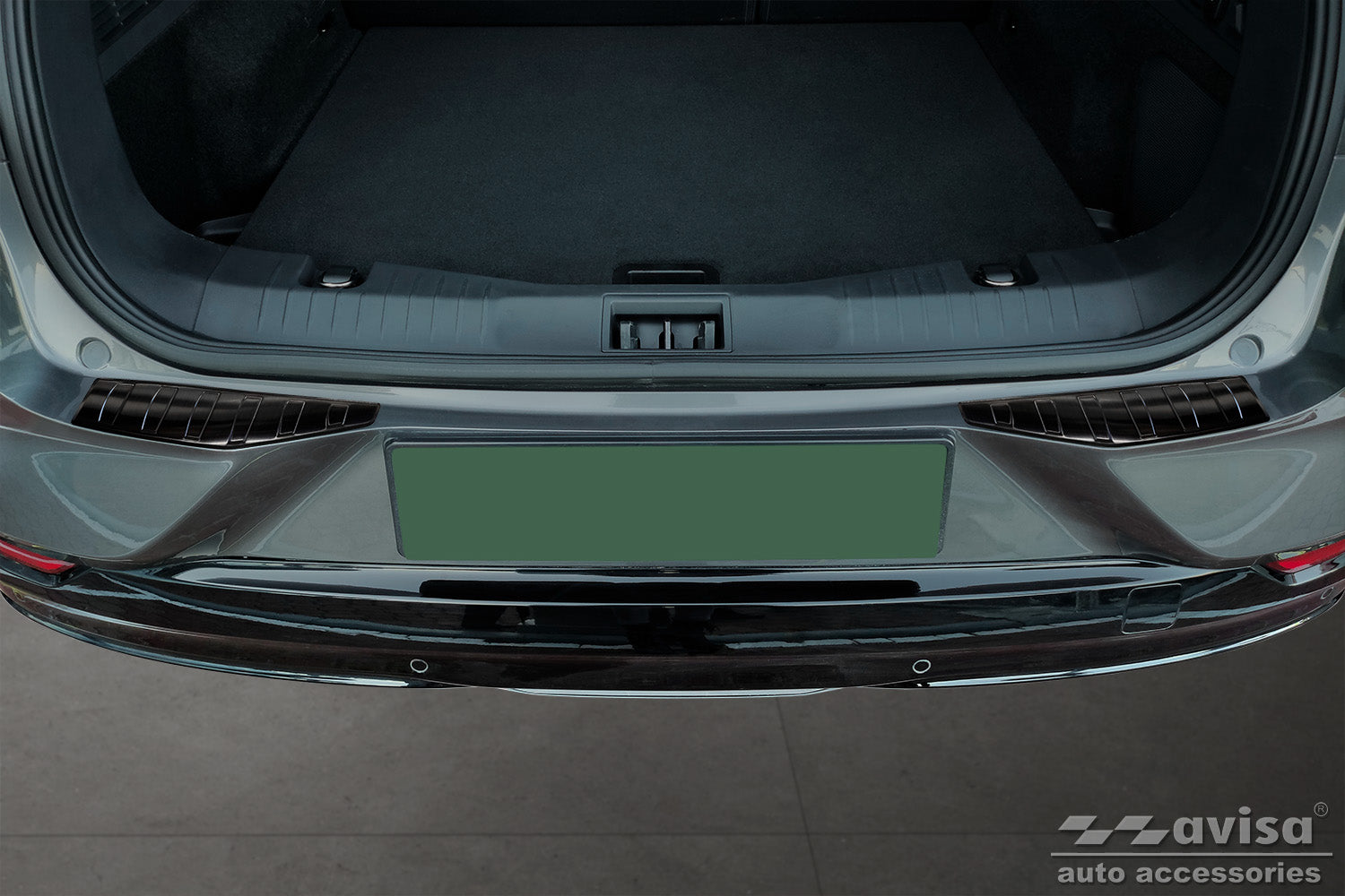 protector de parachoques trasero VW T6 Caravelle negro