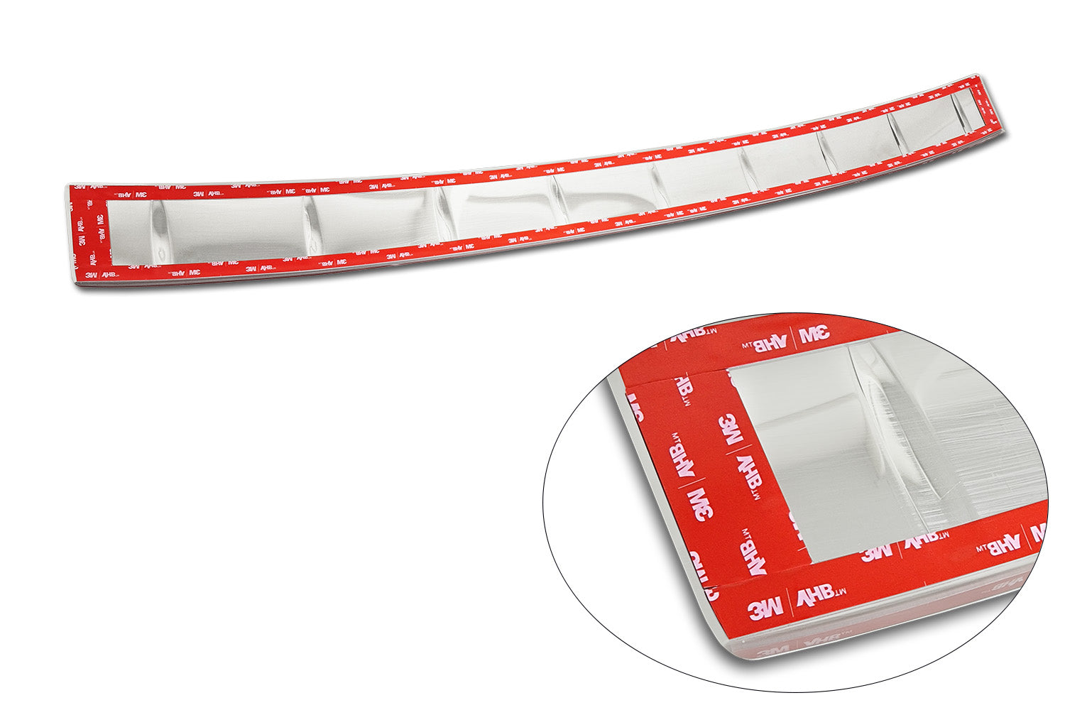 protector de parachoques trasero VW TIGUAN plata espejo